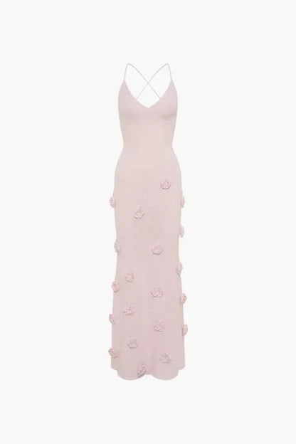 Elegant Floral Evening Formal Maxi Dress — product view 5