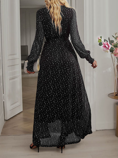 Maxi Dress | Women's Embellished Wrap Celestira Glow