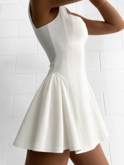 Graduation Dress | Women's Square-Neck Sleeveless